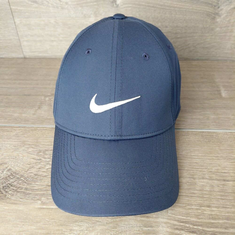 Nike Legacy 91 Dri-FIT Adjustable Golf Hat Cap Mens Blue White Swoosh Running